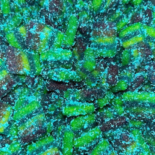Sour Blue Raspberry Rainbow Candy