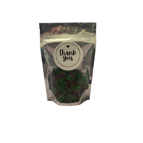 Sour Blue Raspberry Rainbow Candy